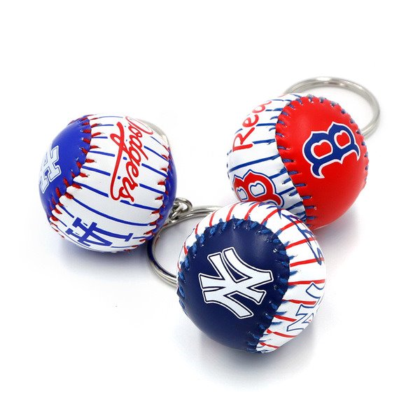 leather baseball keychains MIC-QLP016