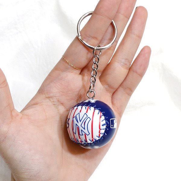 leather baseball keychains MIC-QLP016