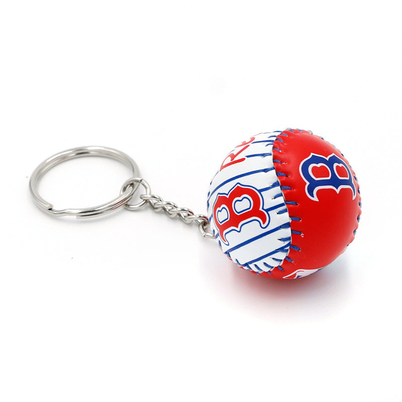 leather baseball keychains MIC-QLP016