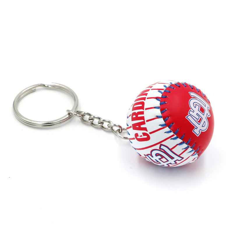 leather baseball keychains MIC-QLP016