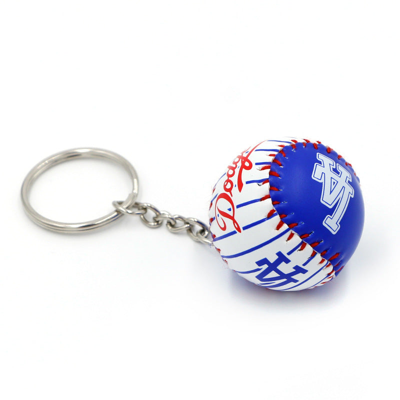 leather baseball keychains MIC-QLP016