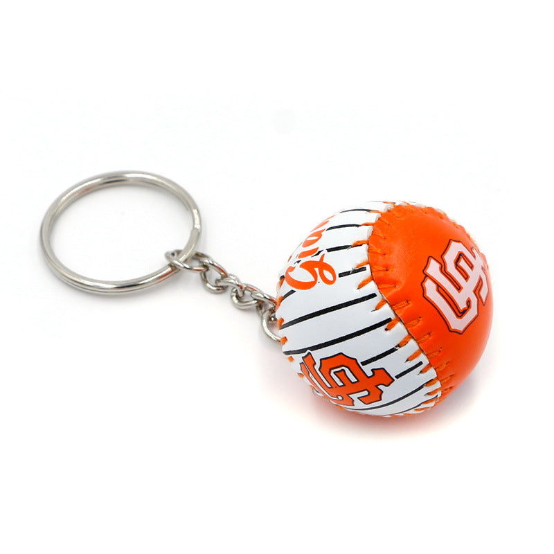 leather baseball keychains MIC-QLP016