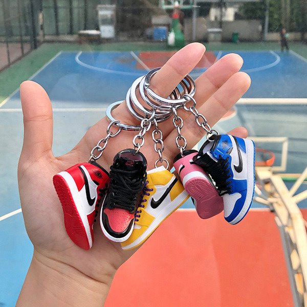 model basketball PVC shoes keychains (F) MIC-QLP003