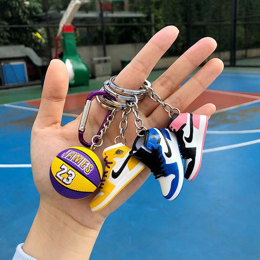 model basketball PVC shoes keychains (F) MIC-QLP003