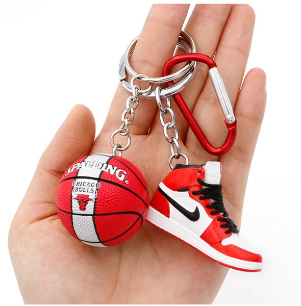 model basketball PVC shoes keychains (F) MIC-QLP003