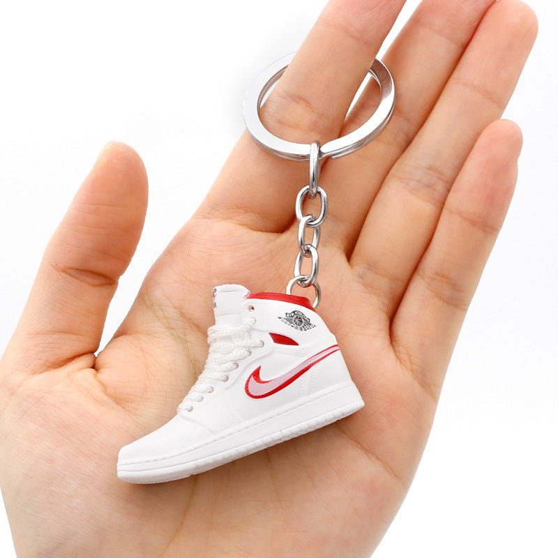 model PVC basketball shoes keychains MIC-QLP002