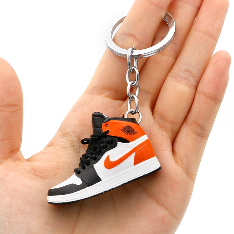 model PVC basketball shoes keychains MIC-QLP002