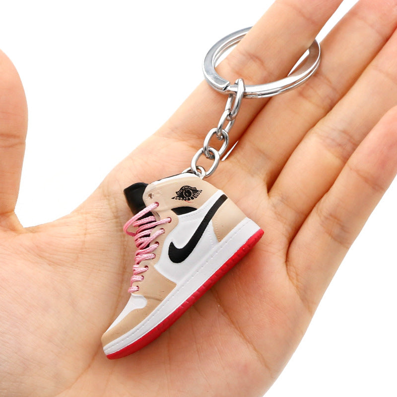 model PVC basketball shoes keychains MIC-QLP002