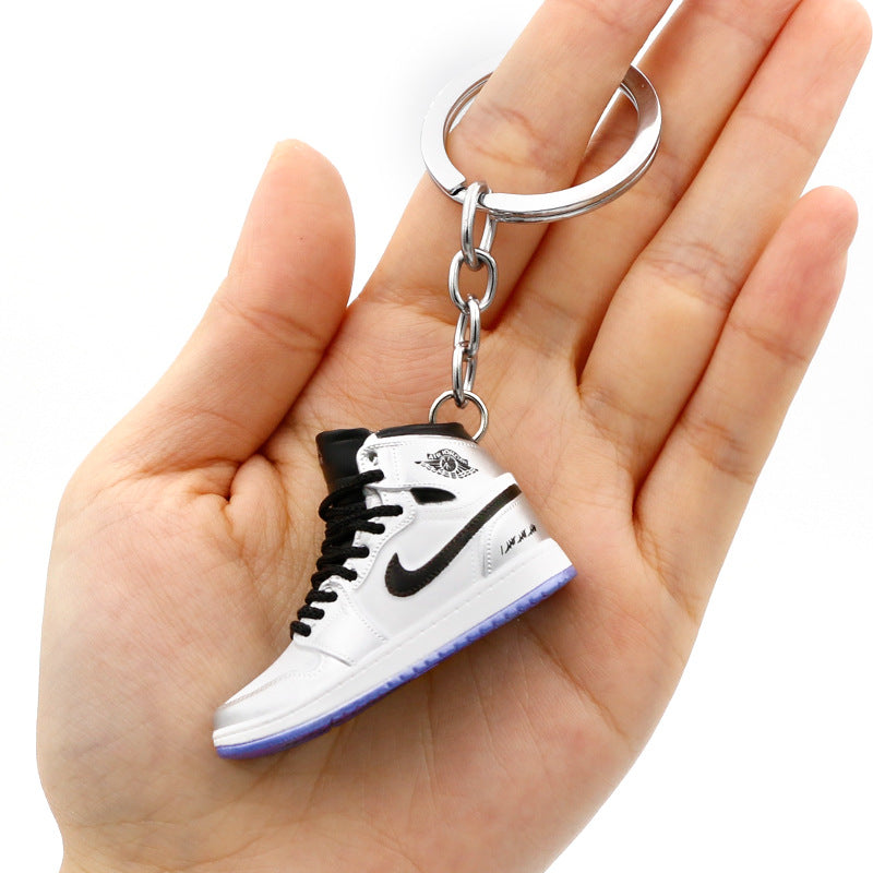 model PVC basketball shoes keychains MIC-QLP002