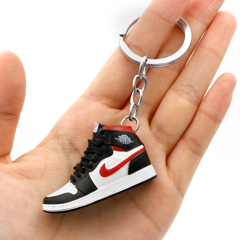 model PVC basketball shoes keychains MIC-QLP002