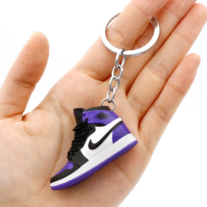 model PVC basketball shoes keychains MIC-QLP002