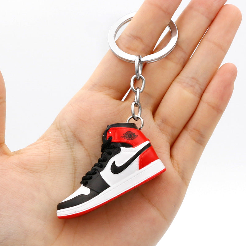 model PVC basketball shoes keychains MIC-QLP002