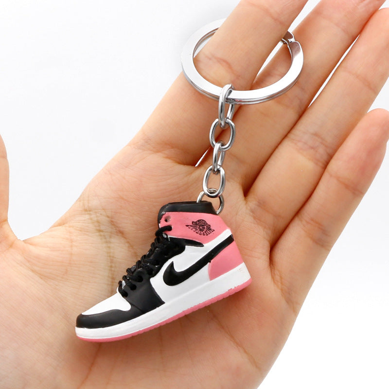 model PVC basketball shoes keychains MIC-QLP002