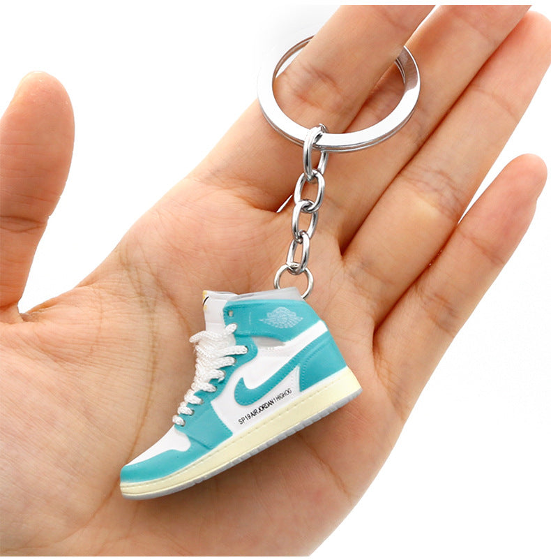 model PVC basketball shoes keychains MIC-QLP002