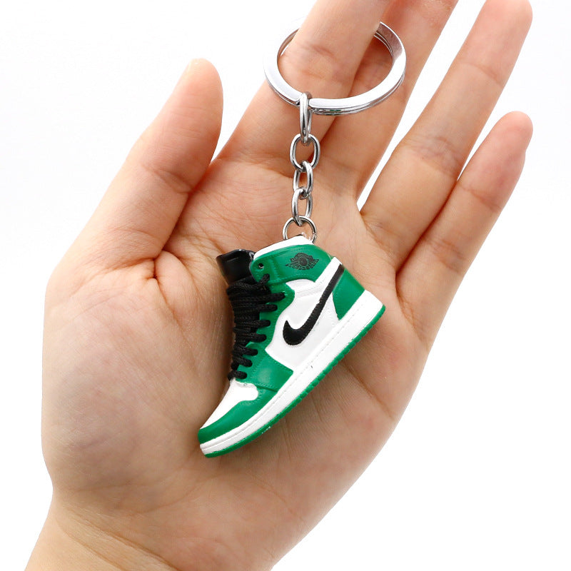 model PVC basketball shoes keychains MIC-QLP002