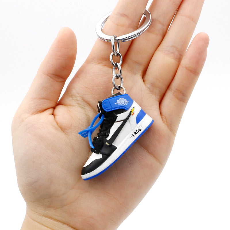 model PVC basketball shoes keychains MIC-QLP002