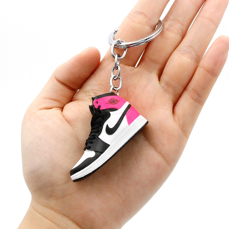 model PVC basketball shoes keychains MIC-QLP002