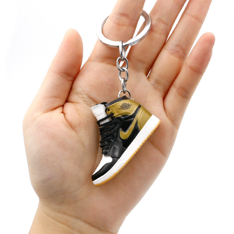 model PVC basketball shoes keychains MIC-QLP002