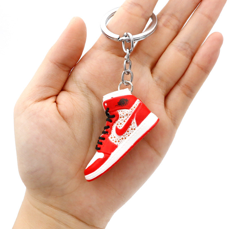 model PVC basketball shoes keychains MIC-QLP002