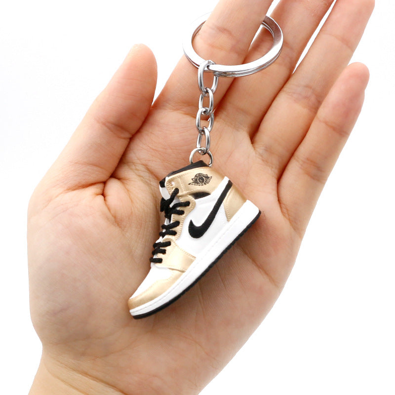 model PVC basketball shoes keychains MIC-QLP002