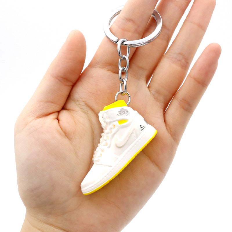 model PVC basketball shoes keychains MIC-QLP002