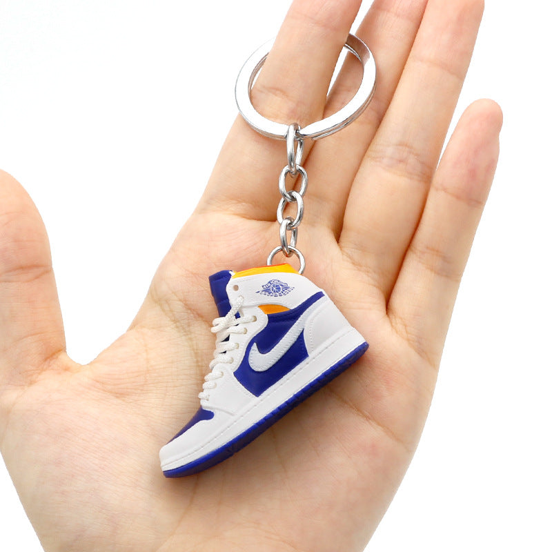 model PVC basketball shoes keychains MIC-QLP002