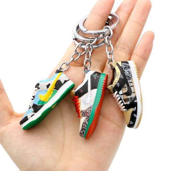 PVC skateboard shoes keychains MIC-QLP017