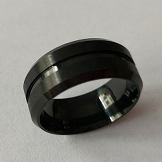 Simple Stainless Steel Glossy Rings WN102