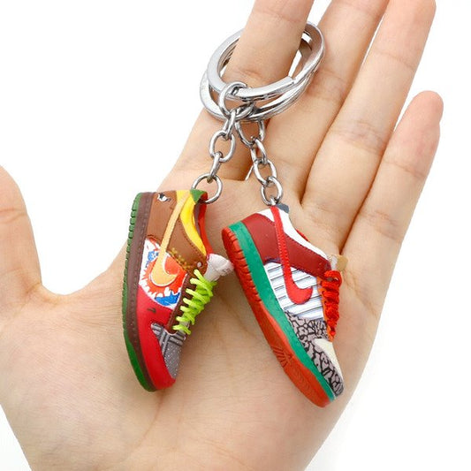 skateboard PVC shoes keychains MIC-QLP018