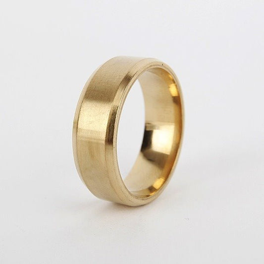 smooth stainless steel ring TS075