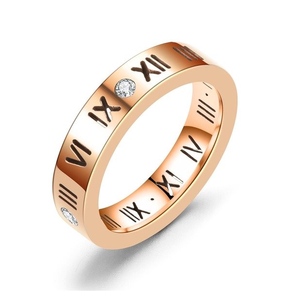 Stainless steel diamond ring  TS006