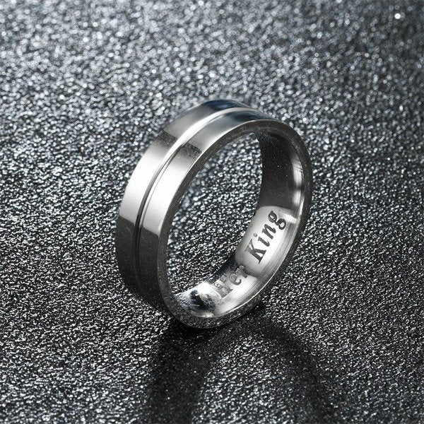 stainless steel diamond ring TS037