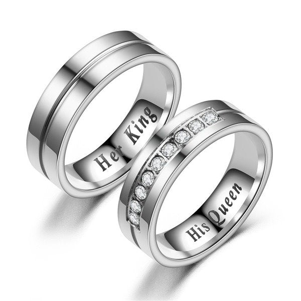 stainless steel diamond ring TS037