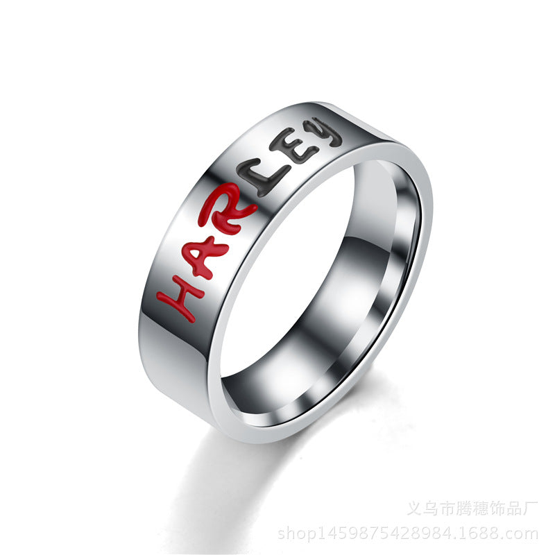 Stainless steel HARLEY ring TS008