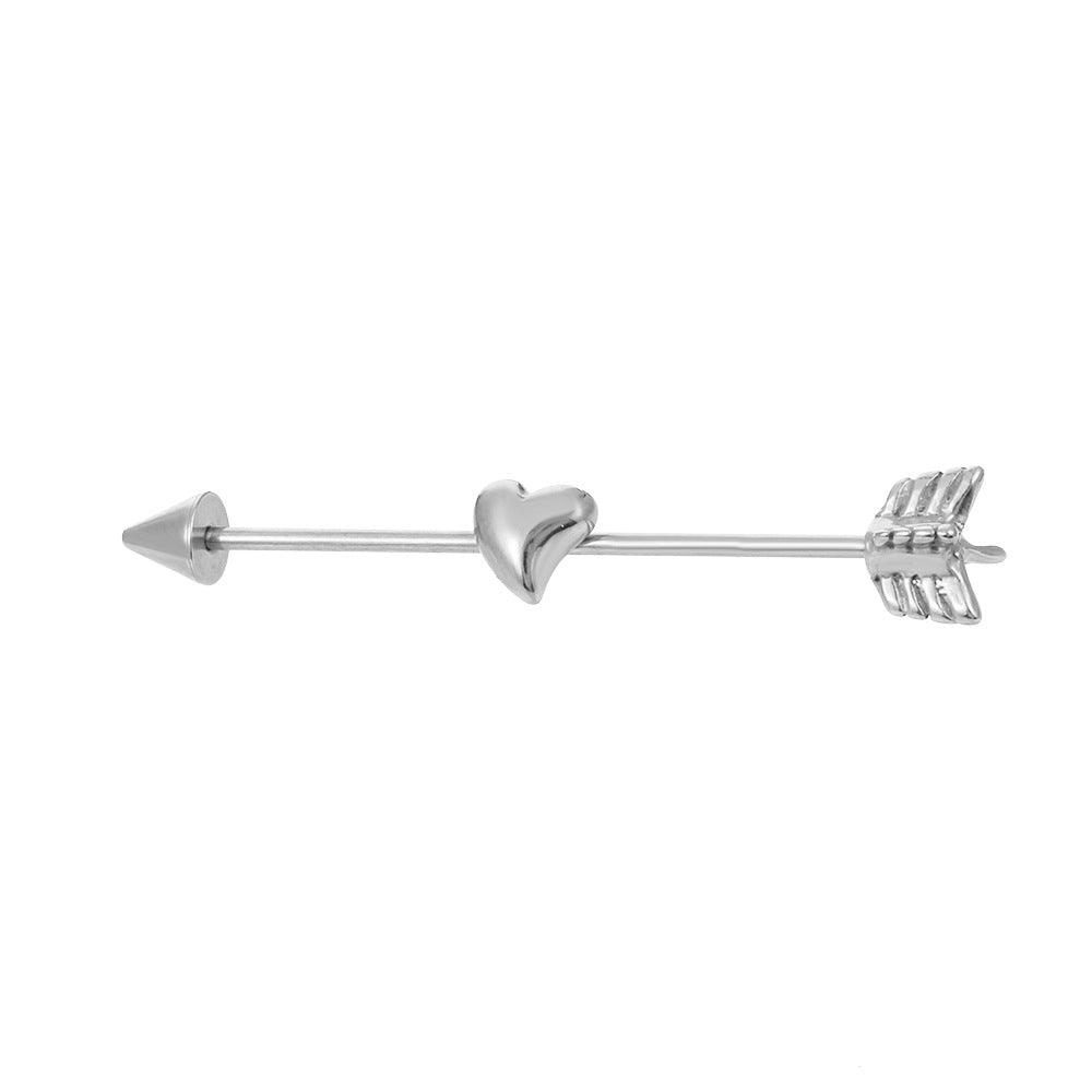 stainless steel love Piercing Earrings D754