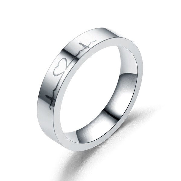 Stainless steel love ring TS009