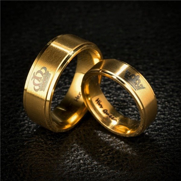 Stainless steel queen crown ring TS032