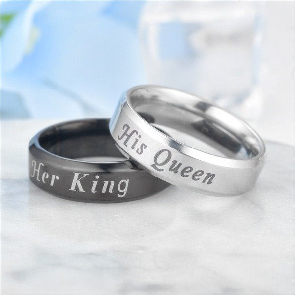 Stainless Steel Queen Fashion Ring TS024