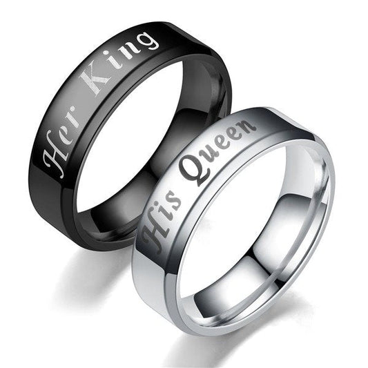 Stainless Steel Queen Fashion Ring TS024