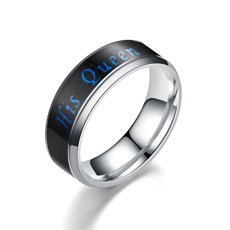 Stainless Steel Queen Ring Smart temperature TS041