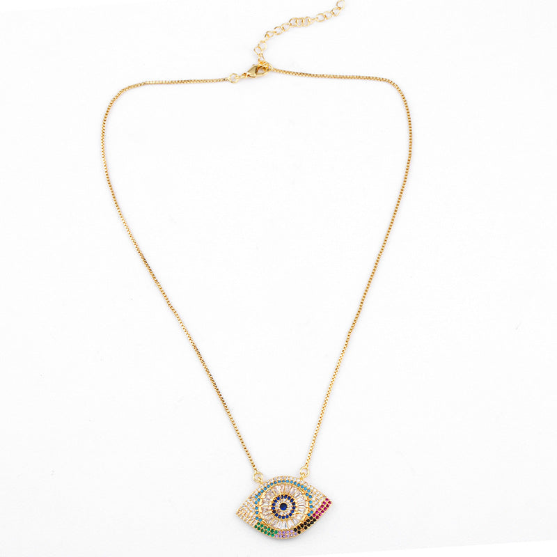 Metal Demon Eye Necklace MYA002NE034