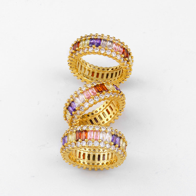 Alloy colored zircon ring MYA002RS054