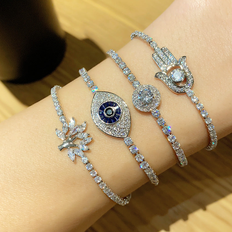 Alloy Eye Life Tree Bracelet MYA002BT048