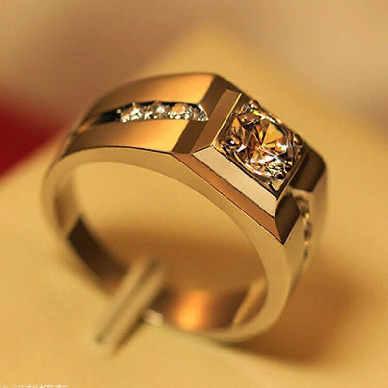 Copper Fashion Mosang Stone Diamond Ring MYA001RS033