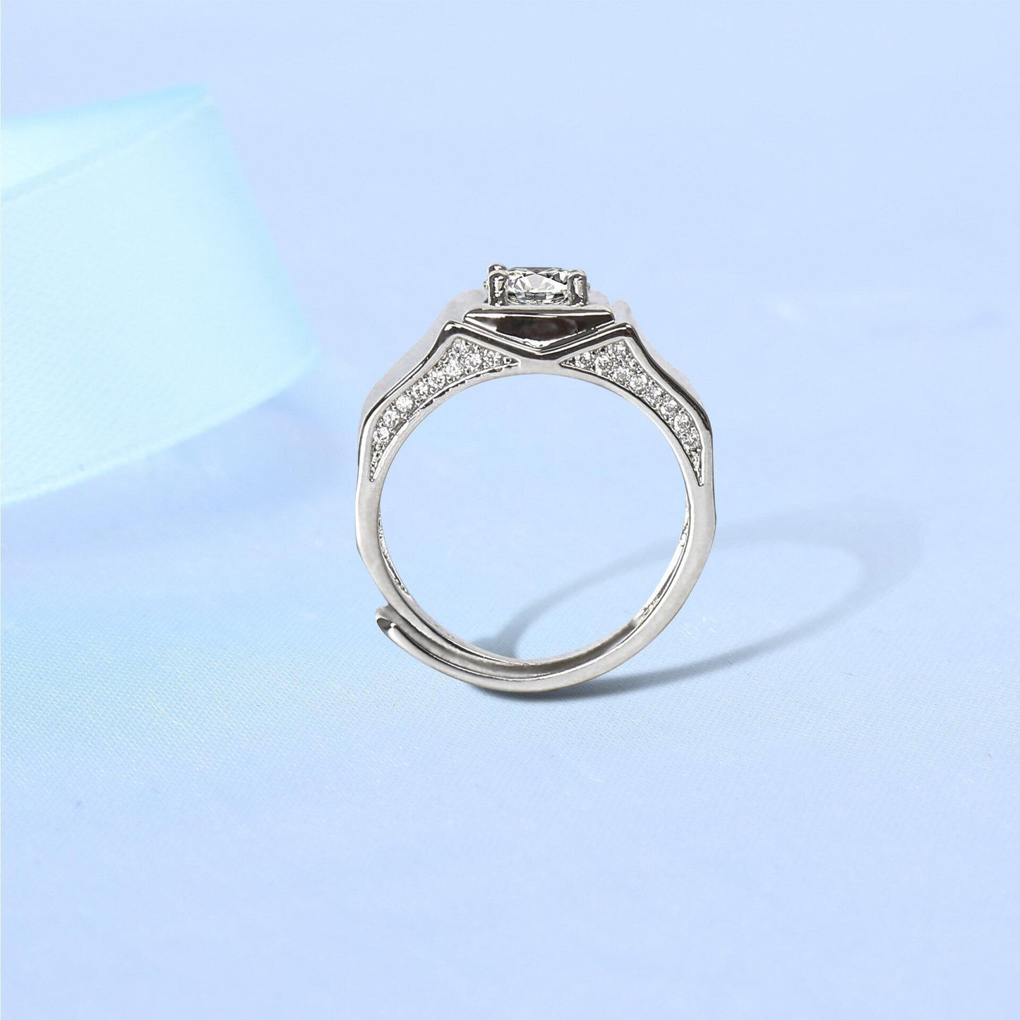 Copper micro diamond ring MYA001RS046