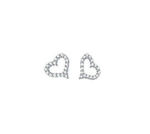 Copper new heart-shaped diamond earrings MYA001ES032