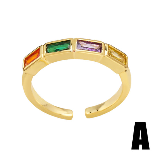 Alloy colored zircon ring MYA002RS008