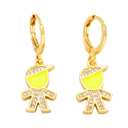 Alloy fashionable and minimalist earrings MYA002ES034