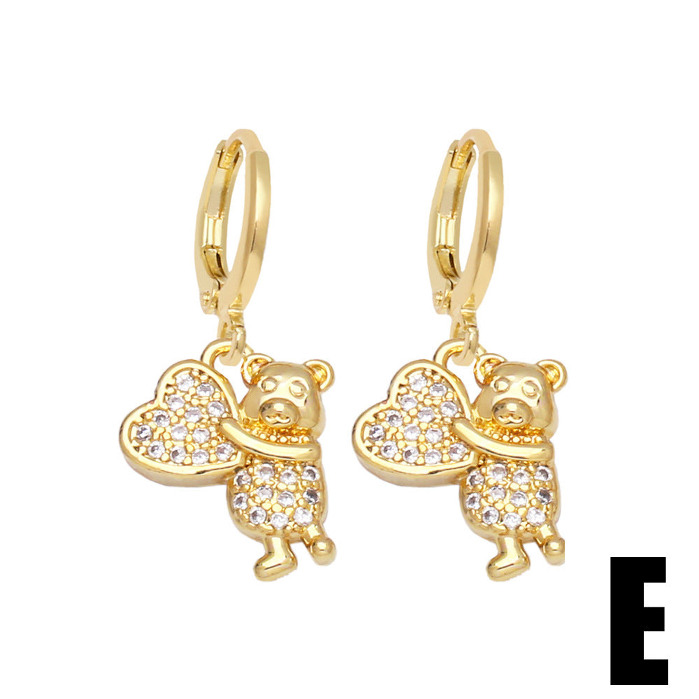 Alloy Love Bear Earrings MYA002ES074