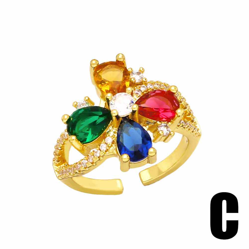 Alloy colored zircon ring MYA002RS052